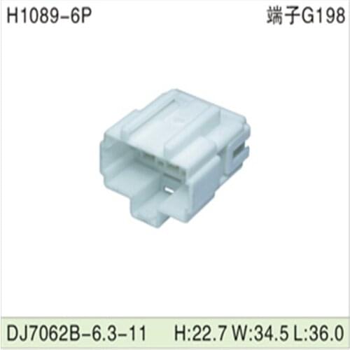 Free shipping 500pcsDJ7062B-6.3-11 6Pin 6.3mm AMP Car Electrical Wire Connectors for VW,BMW,Audi,Toyota,NISSAN AND other