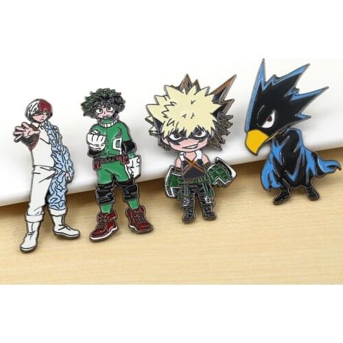 Anime My Hero Academia Cosplay Badge Brooch Midoriya Izuku Bakugo Katsuki Alloy Gifts Boku No Hero Academia Pin