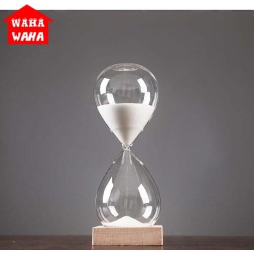 Wood+Glass 5/15/30 Minutes Hourglass Sand Timer Hourglass for Hour Glass Sandglass Sand Clock Tea Timers Home Decoration Gift