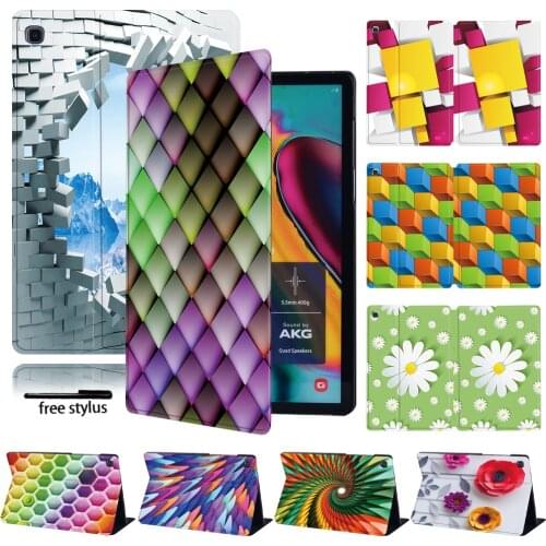 Tablet Case for Samsung Galaxy Tab A A6 7/10.1/Tab S6 Lite/Tab A 9.7/10.1/8.0 T290 T295/10.5/Tab E/S5E Leather Stand Cover Case