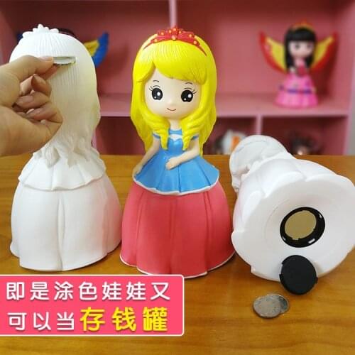 Children Educational Toys Finger Printing Plaster Doll with Craft Kit Kids Activities Doodling Animal Kindergarten DIY Craft Toy