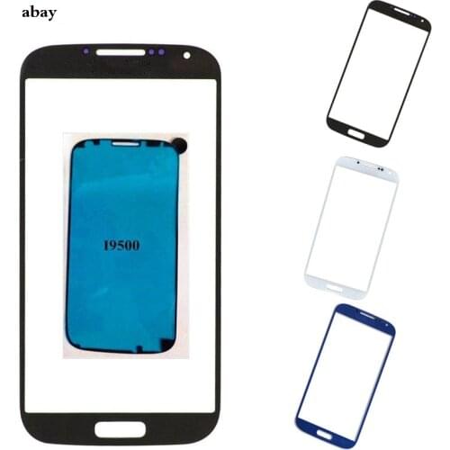 For Samsung Galaxy S4 i9500 i9505 i337 Touch Panel Outer Cover Replacement For SAMSUNG S4 Front Glass Lens with Adhesive