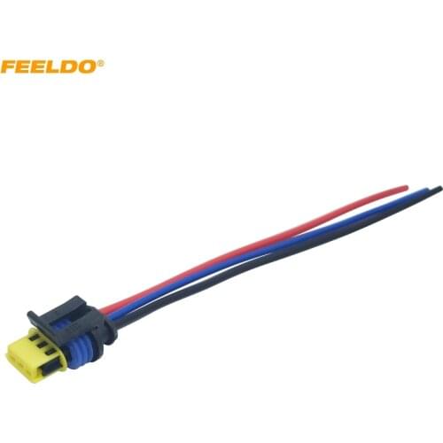 FEELDO 1PC Car HID Xenon Bulb Ballast Plug Cable D1 D3 HID Cord Connector Wire Harness Power Cable #5968