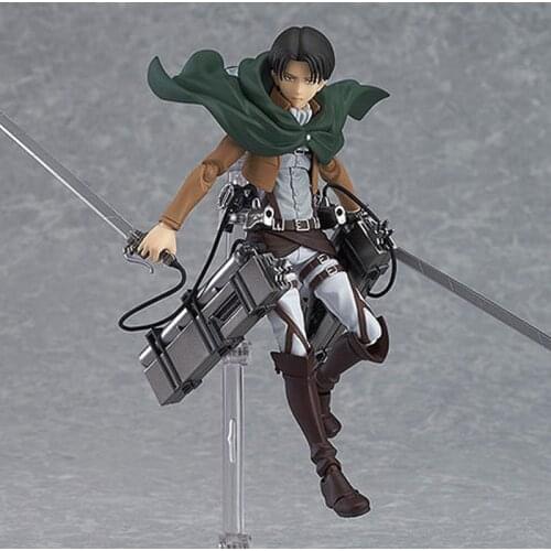 Levi Ackerman Action Figures Change Face Rivaille figurine Anime Attack on Titan figure PVC Collection Model Toys