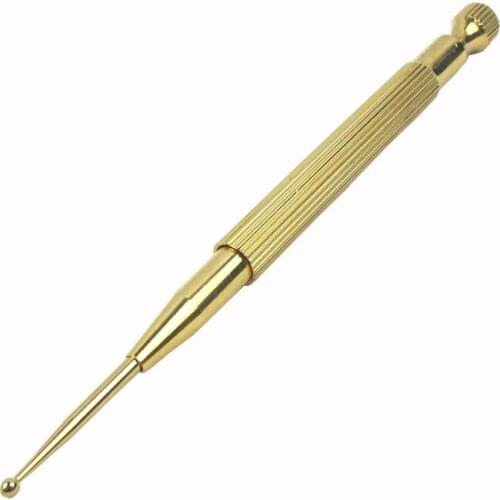 Flexible Brass Copper Ear Massage Acupuncture Probe Acupoint Detecting Pen probe Stick Massager
