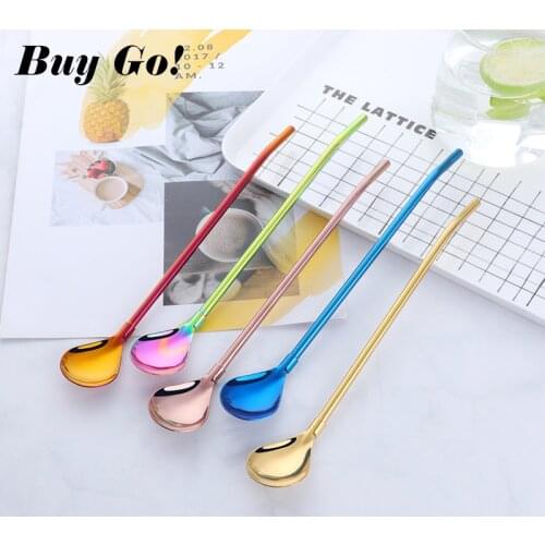 Creative Stainless Steel Filter Drinking Straws Spoons Gold-plated Yerba Mate Tea Straws Reusable Tea Tools Bar Accessories 1PC