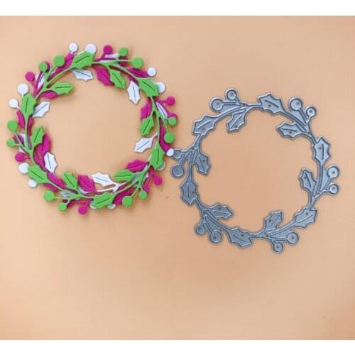 Leaf Ring Metal Cutting Dies Stencil Scrapbooking DIY Album Stamp Paper Emboss H58C