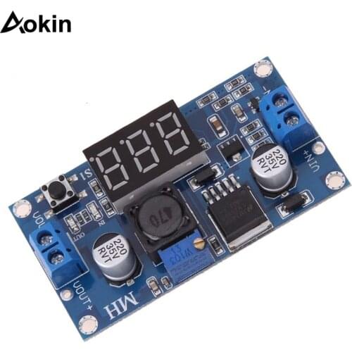 LM2596HVS/LM2596/LM2596S Power Module LED Voltmeter DC-DC Adjustable Step-down Power Supply Module Digital Display 3A