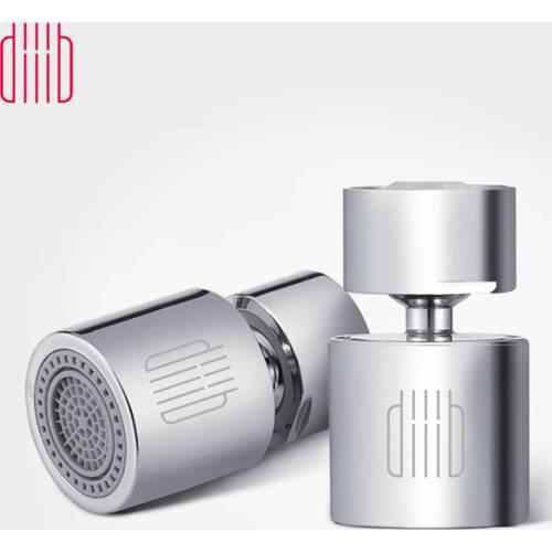 Diiib Kitchen Faucet Aerator Water Tap Nozzle Bubbler Water Saving Filter 360-degree 2-flow Splash-proof Tap Connector