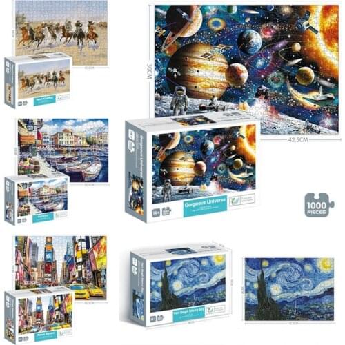 Parper Puzzles adulto Educational Toys 1000 Pieces Puzzle 3d Antistress Toys Puzzle 1000 Pieces Adult Puzzle Jigsaw Montessori