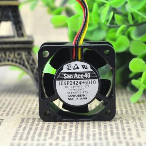 FOR Authentic SANYO Sanyo 40204CM 109P0424H6D10 24V 0.07A radiation Cooling fan