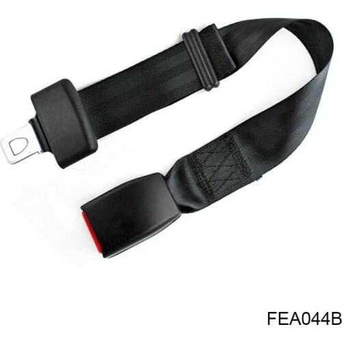 Polyester Webbing Adjustable Auto Safety Seat Belt Extender Width 25.6mm Black FEA044B