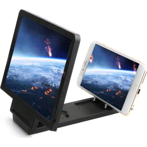 New Arriva l Foldable 3D HD Mobile Phone Tablet Screen Magnifier Video Amplifier Stand Holder