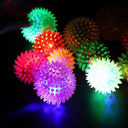 Glow In The Dark New Kids Toy 1PCS Flash Elastic Massage Ball Glowing Toys Flash LED Lights Stars Shine In The Dark Toys Child E