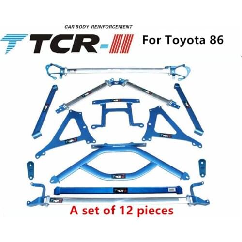 TTCR-II for TOYOTA BRZ GT 86 Balance Bar Top Bar Anti Roll Bar Reinforcement Body Stable Modification Kit 12 Piece Suspension