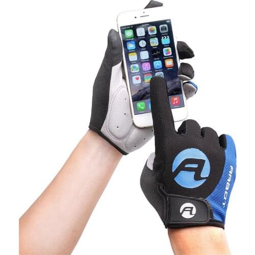 Cycling Anti-slip Full Finger Gloves Bike Gloves Pad Men Breathable Anti-shock Sports Gloves MTB Bike Bicycle Glove Man