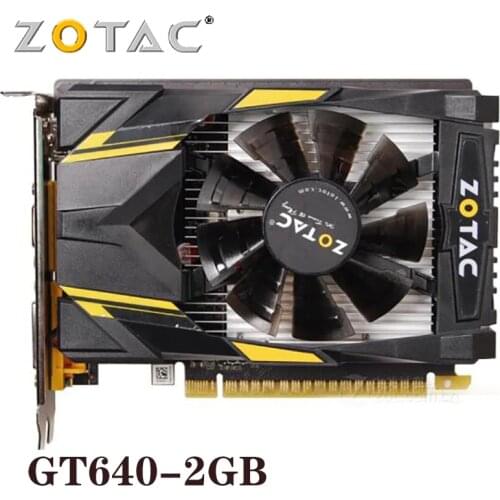 Original ZOTAC Video Card GeForce GT640 2GB 128Bit Graphics Cards GPU Map For NVIDIA GT640 2GD3 HDMI DVI VGA