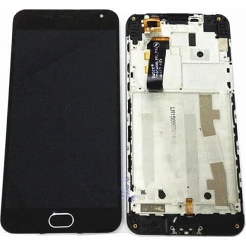 5.0" LCD Screen Display + Touch Digitizer +Home Bottom Assembly with Frame For Meizu m2 Meilan 2 meizu m2 mini