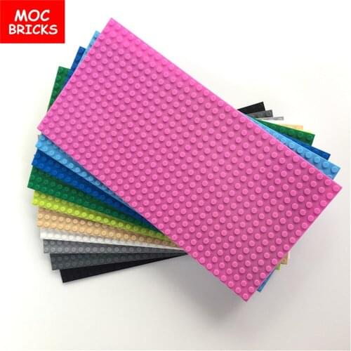 2pcs/lot MOC Bricks Thick Baseplate 16x32 2748 Educational building block for DIY Particles Toys For children gift