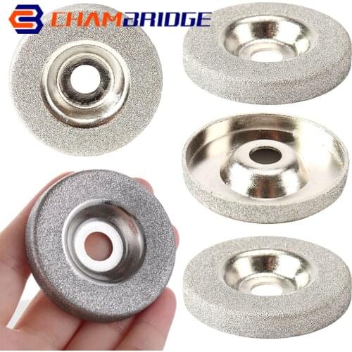 1-15Pcs 50mm Diamond Grinding Wheel Electroplated Circle Disc Grinder Stone Cutting Rotary Tool for Quick Removal Or Trimming