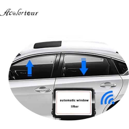 Car Electric Four Windows Lifter Automatic Window Lift Control Switch One-key Remote Drop Pause Button For Ford Escort 2017