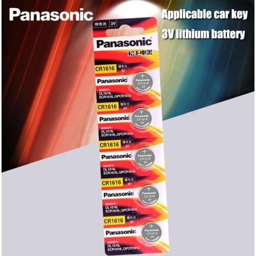 CR1616 5PCS Button Cell Coin Batteries Panasonic 100% Original cr 1616 3V Lithium Battery DL1616 ECR1616 LM1616