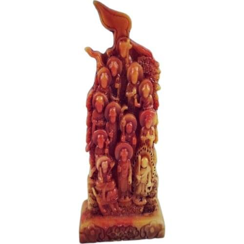 China Shoushan Stone Old Hand Carved Character Guan Yin Buddha Statue