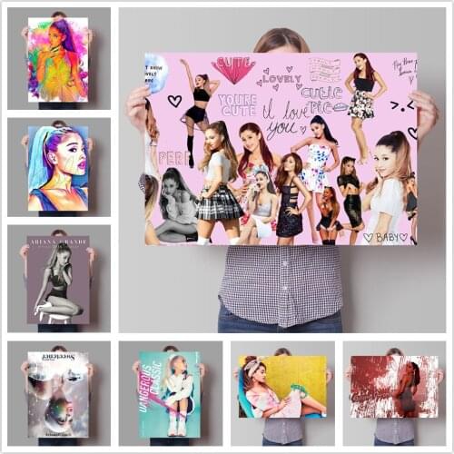 27 Pc Ariana Grande Singer Poster, Excuse Me I Love You Tour Wall Art Music Movie Star Wall Picture Fan Collect Print Home Decor
