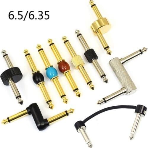 KGR Solder-Free Connectors Pedal Effect Cable Guitar Cable Bass Musical Instrument Cable Straight to Right Angle Plug