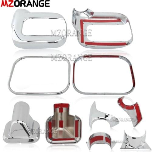 For HUMMER H2 SUV SUT 2006-2008 2009 SIDE DOOR MIRROR COVER TRIMS CHROME 10PCS rearview turn siganl covers trim