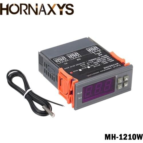 MH-1210W Intelligent Digital Temperature Controller 220V 24V 12V Heating Cooling Temperature Control Microcomputer Thermostat