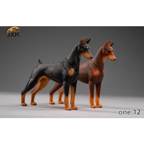 JXK022 1/12 Scale animal model Dobermann