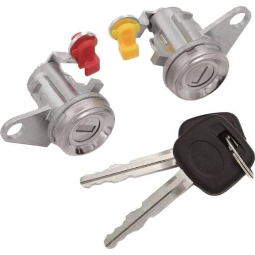 Door Lock Cylinder Tumbler Set for Toyota RAV4 1999-2000 69051-42050 69051-42060