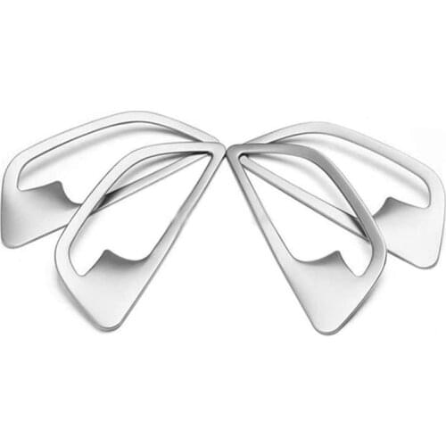 Stainless Steel Interior Door Handle Cover Trim Door Bowl Stickers Decoration for BMWF10 5 Series Auto Accessories