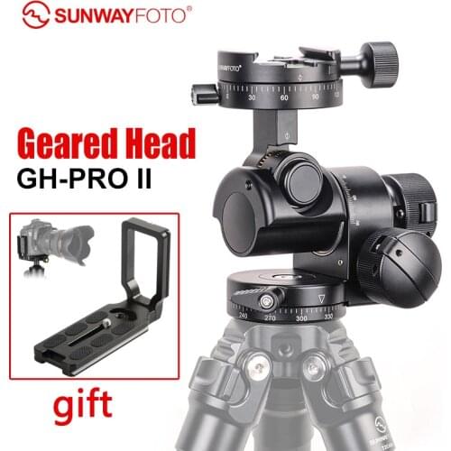 SUNWAYFOTO GH-PRO II For Sony Nikon Canon DSLR Camera Panorama Head Arca Swiss Tripod Gear Head Panoramic Head