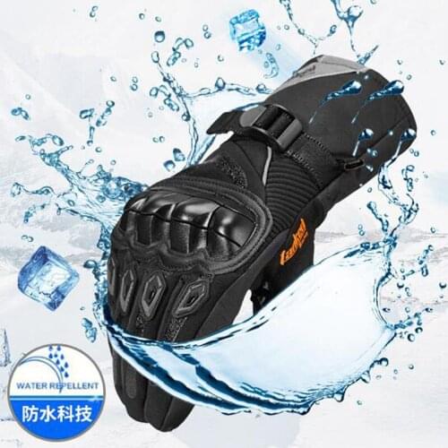 New Tanked Racing Motorcycle riding gloves Men/women long-style Moto Racing gloves Winter Waterproof Warm kinght racing gloves