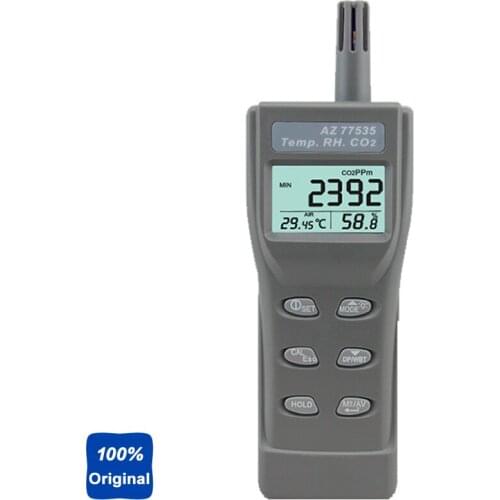 Handheld CO2 Gas Detector Carbon Dioxide Detector with Temperature AZ77535