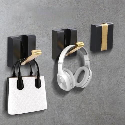 Foldable Coat Rack Black Hallway Hat Hook Hanger Bedroom Door Wall-Mounting Hook Corner Room Kitchen Toilet Wall Brack Hook