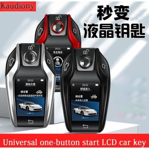 Universally used for one-button start car modification LCD button GM BMW Audi Hyundai Kia Benz Toyota Honda LCD key modification