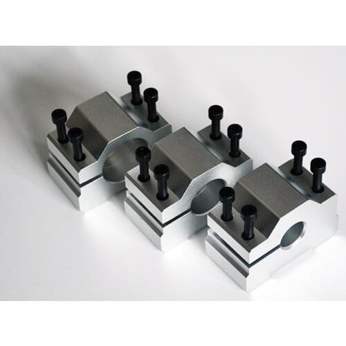 1pcs High quality spindle clamp 20mm aluminum spindle mounts/fixture/chuck/ bracket Clamp/holder Clamps/ hold seat /fastening