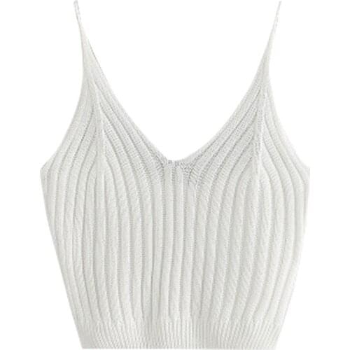 Womens Summer Basic Sexy Strappy Sleeveless Racerback Crop Top F42F
