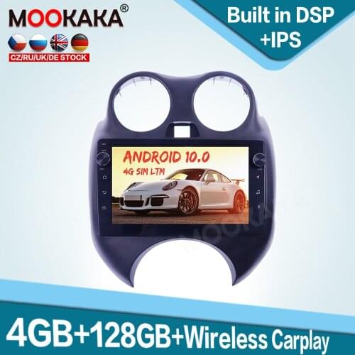 128GB Carplay Android 10.0 Car Multimedia Player for Nissan Macth Auto Radio GPS Navigation Audio Stereo Head Unit DSP