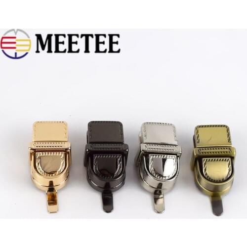 2/4pcs Meetee Metal Turn Twist Lock Buckles DIY Handbag Bag Purse Hardware Closure Clasp Bags Parts Accessories