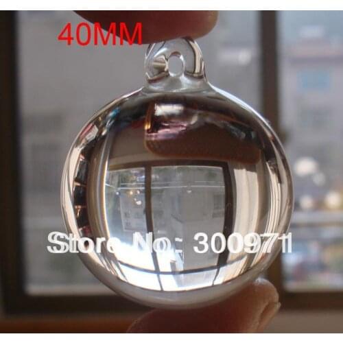 48pcs/Lot ,40mm Transparent Crystal Hanging Ball X'mas & Wedding Pendant, Party Event Pendant