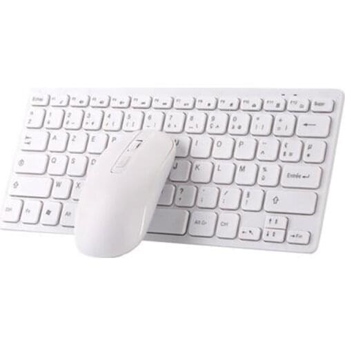 New Mini Azerty Wireless Keyboard and Mouse for Macbook Pro French Layout Home Office Keyboard Mouse