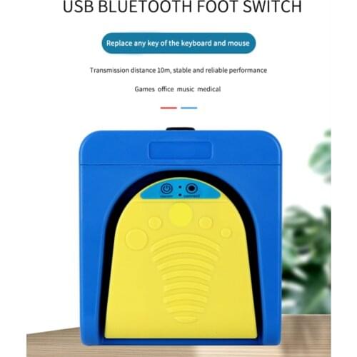 Bluetooth Single Foot Switch Wireless Usb Action Pedal Control Computer User-defined Keyboard Mouse Keys Computer Smartphone