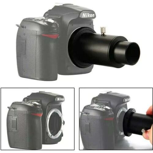 CSO Full Metal Telescope Camera Adapter T-Ring + 1.25" Telescope Mount Adapter + Extension Tube for Nikon DSLR / Canon EOS DSLR