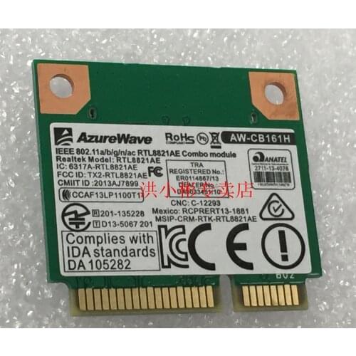 SSEA for Azurewave AW-CB161N Wireless Realtek RTL8821AE 802.11a/b/g/n/ac 2.4/5.0 GHz WiFi Bluetooth 4.0 Card Free shipping