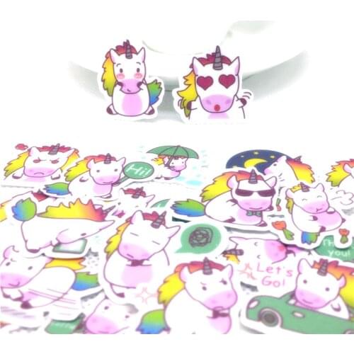 40 Pcs Loving Pegasus Sticker for kids toys book phone School Supply Fashion Decoration Vinyl Decals DIY Stickers scrapbooking