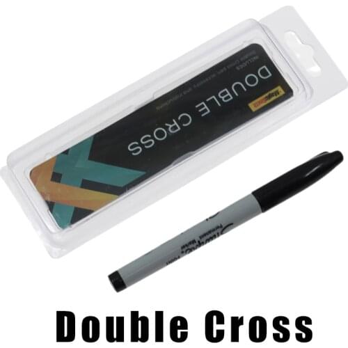 Double Cross by Mark Southworth (1 X Stamper + 1 Heart Stamper)Magician Illusions Magic Tricks Gimmick prop Mentalism Magia